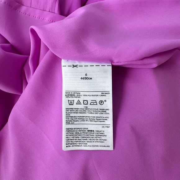 Banana Republic Fuchsia V-Neck Sleeveless Midi Dress - Picture 9 of 9